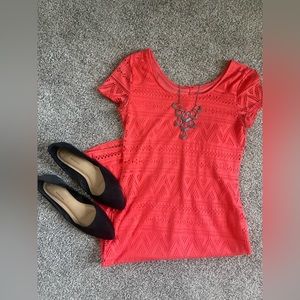 Coral Mini Dress💗🪸👗